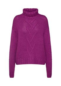 Noisy may, Damen Pullover 'NMKIRA L/S HIGH NECK KNIT', Lila