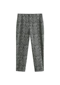 Violeta by Mango, Damen Hose 'Nala41', Schwarz / Weiß