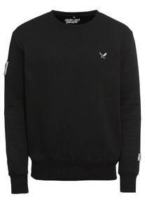 Distortedpeople, Herren Sweatshirts 'DNA Classic Sweater', Schwarz / Weiß
