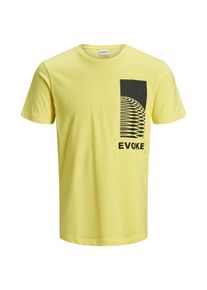 Jack & Jones JACK & JONES, Herren T-Shirt, Zitrone / Schwarz