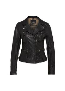 Oakwood, Damen Biker-Lederjacke, Schwarz