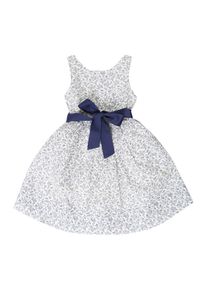 Polo Ralph Lauren, Mädchen Kleid 'FLRL FIT FLA', Navy / Weiß
