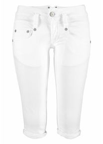 Herrlicher, Damen Shorts 'Pitch' in 3/4-L&auml;nge, Wei&szlig;
