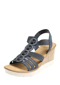 Rieker, Damen Keilsandalette, Marine