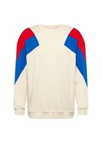 Urban Classics, Herren Sweatshirt, Beige / Blau / Feuerrot
