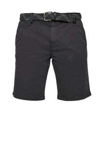 s.Oliver RED LABEL, Herren Shorts aus Twill 'Plek Loose', Schwarz