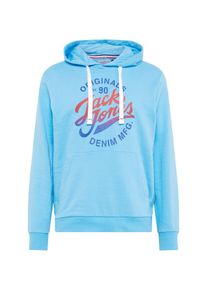 Jack & Jones JACK & JONES, Herren Sweatshirt 'Summertime', Neonblau / Mischfarben