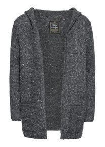 Key Largo, Herren Strickjacke 'MST TERENCE HILL', Dunkelgrau