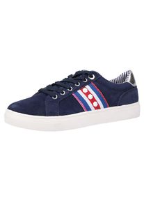 s.Oliver RED LABEL, Damen Sneaker, Navy / Rot / Silber / Weiß