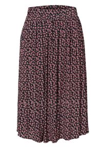 Pieces, Damen Rock, Dunkelpink / Schwarz