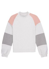 O`Neill O'NEILL, Damen Sweatshirt 'Kamui Colours', Grau / Rosa / Naturwei&szlig;