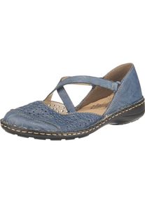Rieker, Damen Ballerinas, Taubenblau