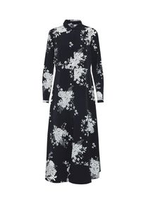 Véro Moda VERO MODA, Damen Kleid 'VMMIKKA L/S SHIRT ANKLE DRESS', Schwarz