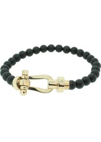 Hafen-Klunker, Damen Armband '110540', Gold / Schwarz