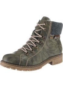 Rieker, Damen Stiefeletten, Dunkelgrau / Grün