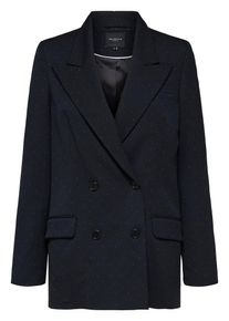 Selected Femme, Damen Blazer, Nachtblau / Wei&szlig;