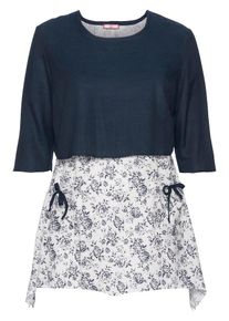 Joe Browns, Damen Longtunika, Dunkelblau / Wei&szlig;