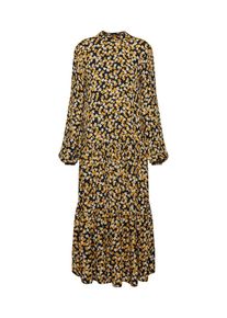 MOSS COPENHAGEN, Damen Kleid 'Kitta Miram', Gelb / Schwarz