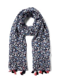 Tom Tailor, Damen Schal, Blau / Nachtblau / Pastellpink / Schwarz
