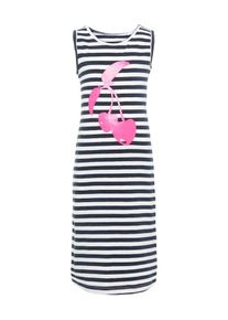 name it, Mädchen Kleid, Kobaltblau / Pink / Weiß