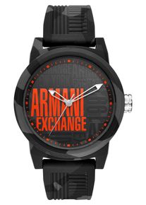 Emporio Armani, Herren Uhr, Hellrot / Schwarz