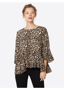Véro Moda VERO MODA, Damen Bluse 'KAROLINE', Braun / Schwarz / Weiß