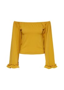Glamorous, Damen Off-Shoulder Shirt, Senf