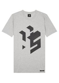 H.I.S. HIS JEANS, Herren T-Shirt, Hellgrau