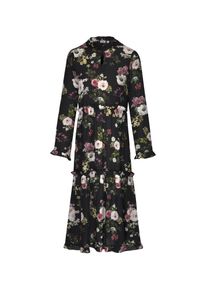 Seidensticker, Damen Kleid ' Schwarze Rose ', Grün / Altrosa / Schwarz / Weiß