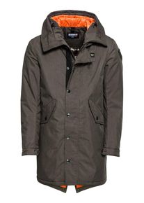 Blauer.USA, Herren Mantel 'IMPERMEABILE / TRENCH LUNGHI', Dunkelgrau