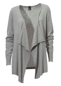 Heine, Damen Feinstrickjacke, Grau