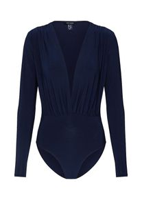 New Look, Damen Shirt '10.08 WW GO RUCH PLUNGE BODY P59', Navy