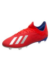 adidas Performance, Herren Fußballschuh 'X 18.2 FG', Rot / Silber