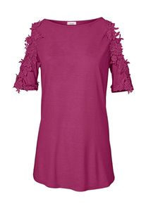 Heine, Damen Rundhalsshirt, Beere