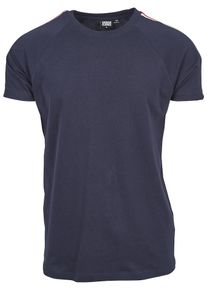 Urban Classics, Herren Tee, Navy / Rot / Wei&szlig;