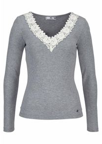 AJC, Damen Langarmshirt, Grau