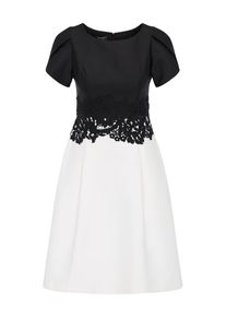 Apart, Damen Kleid, Creme / Schwarz