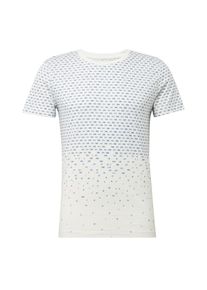 Tom Tailor Denim, Herren T-Shirt, Royalblau / Weiß