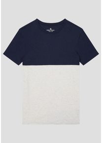 H.I.S. HIS JEANS, Herren T-Shirt, Dunkelblau / Perlweiß