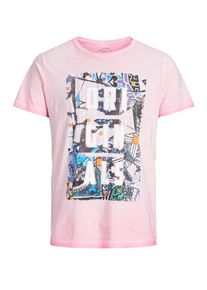 Jack & Jones JACK & JONES, Herren T-Shirt, Pinkmeliert