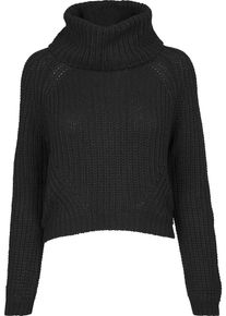 Urban Classics, Damen Sweater mit Turtleneck, Schwarz