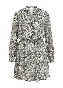 Vila, Damen Kleid, Schwarz / Weiß