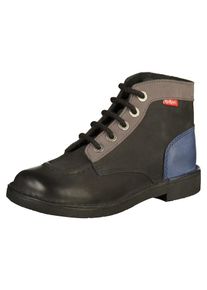 Kickers, Damen Stiefelette, Blau / Hellbraun / Schwarz