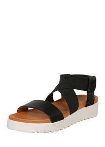 Apple of Eden, Damen Plateausandale 'Deia', Schwarz