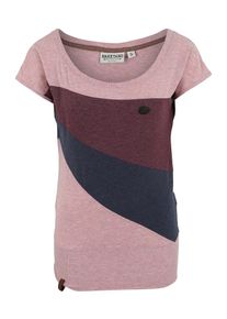 Naketano, Damen Shirt 'Herbert', Marine / Pitaya / Altrosa