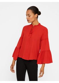 Véro Moda VERO MODA, Damen Glockenärmel Bluse, Rot