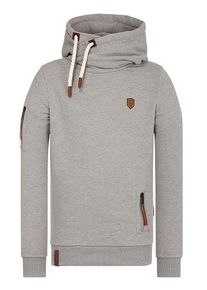Naketano, Herren Kapuzenpullover mit diversen Applikationen, Grau