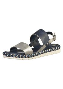 Marco Tozzi, Damen Sandalen, Navy / Silber