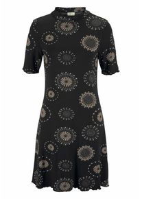 Boysen's BOYSEN'S, Damen Boysen's Jerseykleid, Taupe / Schwarz