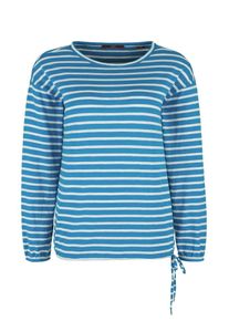 s.Oliver RED LABEL, Damen Shirt, Himmelblau / Weiß